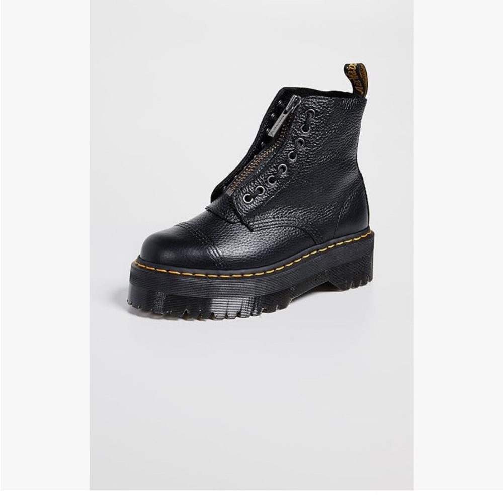 Dr. Martens Sinclair Black Leather Platform Boots